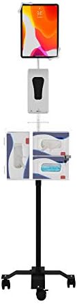 Gooseneck Floor Stand – CTA Compact, Height-Adjustable Sanitizing Station w/Automatic Soap Dispenser and Holder for iPad 7th/ 8th/ 9th Gen 10.2”, Surface Pro 4, and Other 7-13” Tablets (PAD-CGSST) - Image 4