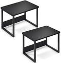 MARTY Desktop Printer Stand 2 Pack Printer Shelf for Desk Home/Office,Black by MARTY