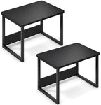 MARTY Desktop Printer Stand 2 Pack Printer Shelf for Desk Home/Office,Black by MARTY