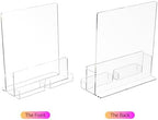 HIIMIEI Brochure and Business Card Holder: Acrylic Flyer Holder 8.5 x 11 - Image 5
