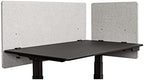 Stand Up Desk Store ReFocus Clamp-on Acoustic Desk Divider Privacy Panel that Reduces Noise and Visual Distractions (Cool Gray, 23.6" x 23.6") - Image 3