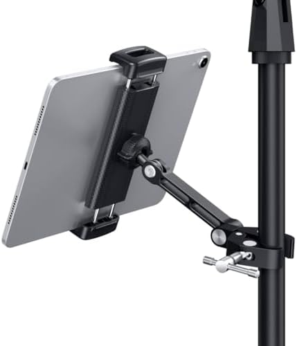 CreaDream iPad Holder for Mic Stand, Aluminum Tablet Holder for Mic Music by CELLPHONESTAND