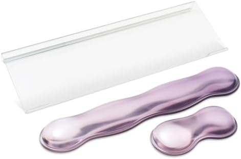Acrylic Keyboard Stand with Gel Wrist Rest for Keyboard and Mouse Set by Rskinieei