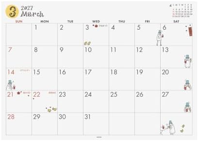 Midori 2027 Calendar, Tabletop Desk Calendar, A4, Odysan, 31417006 - Image 4