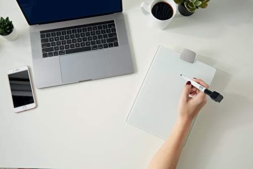Nobo Glass Dry Wipe Personal Desktop Easel Whiteboard, 21.6 x 29.7 x 3 cm, Brilliant White, 1905173 - Image 6