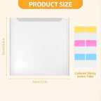 60 Pack Scrapbook Paper Storage 12x12 Paper Organizer with 120PCS Sticky Index Tabs for Holding Scrapbooking, Vinyl Sheets, Cardstock and Photos - Image 2