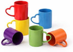 Pickmesh Colorful Ceramic Coffee Mugs Set of 6, 10 Oz Rainbow Cups by Pickmesh