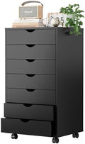DUMOS 7 Drawer File Cabinet with Wheels, Vertical Office Storage Cabinet by DumosLifestyle