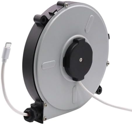 Retractable Cable Management Charging Cord Organizer, Data Cable Winding Reel Charging Cable Automatic Retractable1-3 Meters Reel Phone Cord Holder(3metersTYPE-C) by Unknown