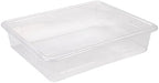 Storex Flat Storage Tray, Letter Size, 10 x 13 x 3 Inches, Unbreakable Clear, 5-Pack by Storex