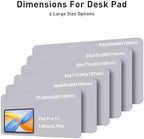 Aothia Faux Leather Desk Mat - Large Mouse Pad, Non-Slip PU Leather Blotter, Waterproof Writing Surface for Office and Home (Smoky Lavender, 63" x 17") - Image 5