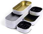 Three by Three Seattle Metal Drawer Organizer Tray Set, 6-Pc, 1" (Gold) - Image 5