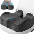 CushyOasis Seat Cushion, Office Chair Cushions, 5.28 in Thick (Grey) by CushyOasis