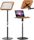 Adjustable Floor Book Stand with Wood Panel for Hands Free Reading by Unknown