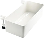 Desk Side Storage Hold Up To 11lbls Hanging Side Of Desk Organizer Clamp On Table Edge To Store Office Accessories, Gaming Devices, Cups For Office, Living Room, Dinning Room (White) - Image 2