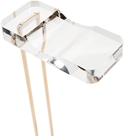 RUSSELL+HAZEL Acrylic Headphones Stand with Gold Hardware, Clear Headset Holder & Desk Accessory for Home Office Workspace Organization, 4" x 5" x 10.5"(Pack of 2) - Image 7