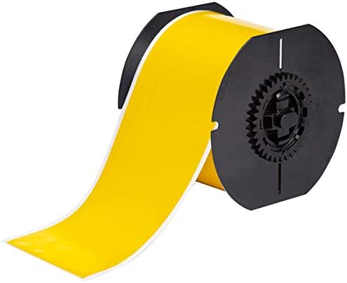 Brady B30C-3000-595-YL 100' Length x 3" Width, B-595 Vinyl, Yellow BBP31 Indoor/Outdoor Tape by BradyCorp
