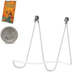 KINGDOM SOLUTIONS - 4.75" White Metal Display Stand Made in USA - 12 Pack by KINGDOMSOLUTIONS