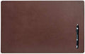DACASSO Leather Conference Table Pad - Luxury Leather Desk Blotter for Writing - Executive Desk Surface Protector - (Chocolate Brown, 22" x 14") by Dacasso