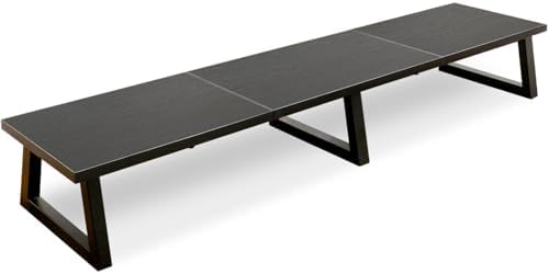 TEAMIX 42 inch Large Dual Monitor Riser, Desk Organizer Stand for TV Laptop by TEAMIX