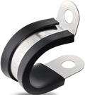 OURU 5/8 Inch Cable Clamps, Rubber Coated Insulated Clamps, 100pcs, 16mm by OURU