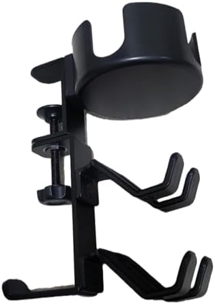 Multi Functional Desk Organizers with Cup Holder, Headphone Hooks, and Detachable Drawer for School and Home Rotating Pencil Holder - Image 4