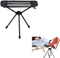 Universal Camping Chair Foot Rest - Folding Leg Rest for Outdoor, Foot Rest Under Desk at Home/Office & Foot Rest for Air Travel, Adjustable Height Sturdy Camp Footstool for Beach, Picnic, Hammock by Unknown