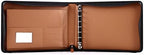 2Fold Zippered Business Checkbook Binder - 7 Ring Binder for Business Checks with Built-in Organizer and Card Case - PU Leather Portfolio for up to 600 3-Up Checks (Light Brown) - Image 5