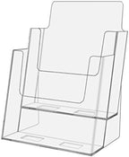 Marketing Holders 6" w Bi Fold Organizer Display Pack of 12 2 Tier Stand Counter Top Brochure Holder Take One Literature Table Display Trade Show Expos Displays by MarketingHolders