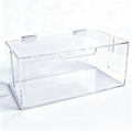 Cable Organizer Storage Box with Lid - Phone Charger Clear Organizer Case for Desk, Wire Organizers for Cords & Power Strips, Electronic Storage Box for Drawer Office Home - Transparent Acrylic by HeCuPMMA