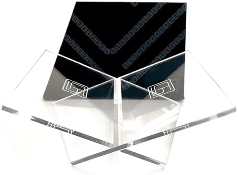 Medium Clear Acrylic Book Stand, 8.7” x 6.3” x 3.6”, Acrylic Book Holder, Open Bookstand for Display and Reading Cookbooks, Art Books, Bibles, Magazines - Home and Office by BaselineIGR