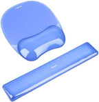 MOSISO Cooling Gel Wrist Rest Support for Mouse Pad&Keyboard Set, Blue by MOSISO