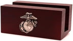 Indiana Metal Craft Business Card Holder Made in USA (Pewter EGA Emblem) - Image 2