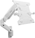 VIVO Height Adjustable Pneumatic Extended Arm Laptop Wall Mount, Full Motion Articulating Notebook Tray, Fits 10 to 15.6 inch Screen, White, MOUNT-V001GLW by VIVO