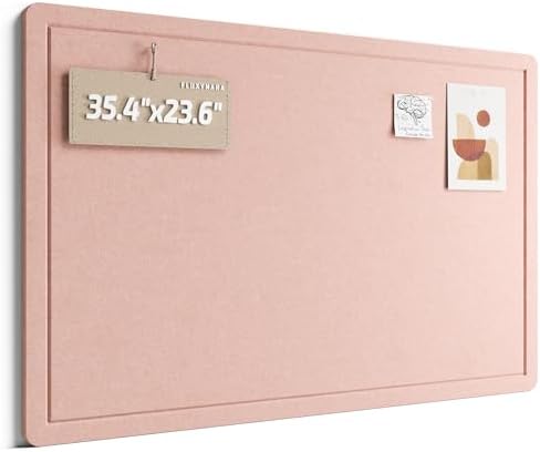 Fluxynara 35.4" x 23.6" Bulletin Board, Pink by FLUXYNARA