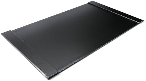 30" x 18" Leather Desk Blotter with Side Rails for Writing Leather Executive Desk Pad Protector Desk Mat for Office Home Workplace Black - Image 7