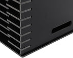 15-Slot Desktop File Organizer Rack, Vertical PVC Paper Storage Shelf for 12x12 Sheets, Office Document Sorter for Home Office, Classroom, Craft Room and Magazine Storage (Black) - Image 7