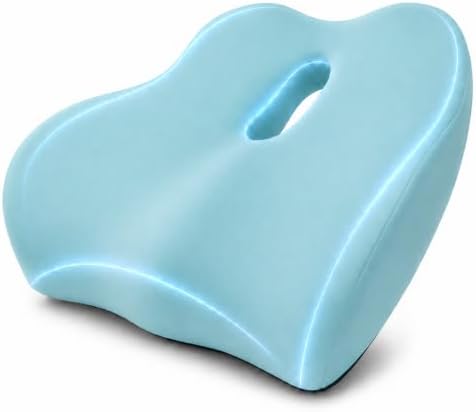 X Large Memory Foam Seat Cushions for Office Chairs, Long Sitting Pressure Relief Ergonomic Office Chair Cushion for Butt Coccyx Tailbone Sciatica, Car Seat Booster for Height (Green) by EaseDrives