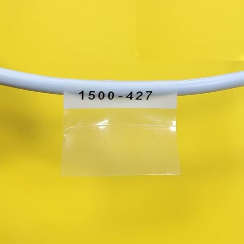 Wire Wrap Label Compatible M21-1500-427 Self-Laminating for Vinyl Patch Panel and Cable Labeling,Work with M210/M210-LAB BMP21-PLUS/LAB Printer,1.5 Inch Width,Black on White,2-Pack - Image 3