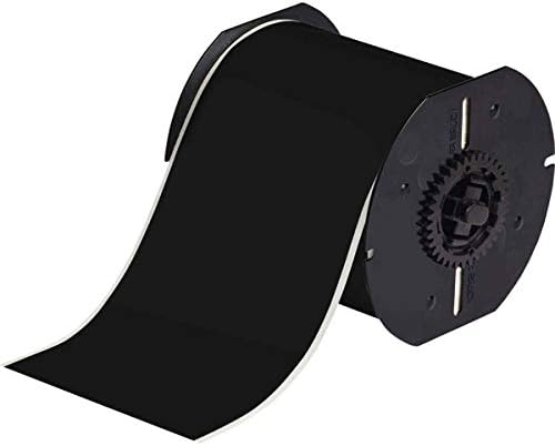 Brady B30C-4000-595-BK 100' Length x 4" Width, B-595 Vinyl, Black BBP31 Indoor/Outdoor Tape by BradyCorp