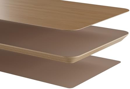amesoba White Oak Dual‑Tier Ergonomic Desk Setup – Modern Wooden Monitor Stand & Workspace Riser, Home Office & Minimalist Aesthetic (White Oak, Large) - Image 6