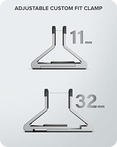 ALOGIC Bolt Adjustable Laptop Vertical Stand Crafted with Superior Aluminium & Silicon Pads, Interchangeable Width Size, Compatible with Latest laptops- MacBook, Surface, Chromebook, and Others - Image 2