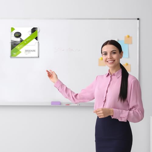 Thyle 2 Pcs Acrylic Brochure Holder with Suction Cups for Wall, 11x8.5 Inch - Image 4