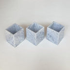 Natural Marble Stone Square Storage Container Empty Vessel Holder Cup for Candle/Pens/Sundries items (Blue Crystal Marble) - Image 4