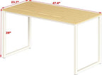 SHW Mission 48-Inch Home Office Computer Desk, Oak - Image 3
