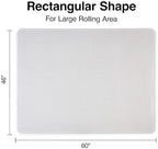Staples Office Chair Mat, Clear, 60x46 Inch, Low-Pile Carpet - Image 5