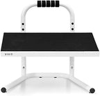 VIVO Ergonomic Height Adjustable Foot Rest Relief Platform, Elevated Stool for Comfortable Sit to Stand Workstation, Non-Slip Surface, Portable, Home Office Classroom Use, White, STAND-FT01W by VIVO