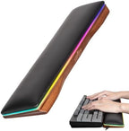 ASFSKY RGB Keyboard Wrist Rest, Wooden Wrist Rest for Computer Keyboards by ASFSKY