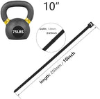 1000PCS 10 inch Black Zip Ties 75LBS Tensile Strength Self-Locking heavy duty UV Resistant Cable Tie Wraps for indoor and outdoor use(Black) (Pack of 4) - Image 2