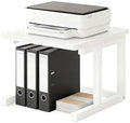 Desktop Printer Stand, 15.7″x 15.7″ 2-Tier Large Printer Shelf fit 3D Laser Printer/Scanner/Fax Machine, Industrial Storage Rack for Home Office Storage, White P4040-W by WelcometoWRITECRYProduct